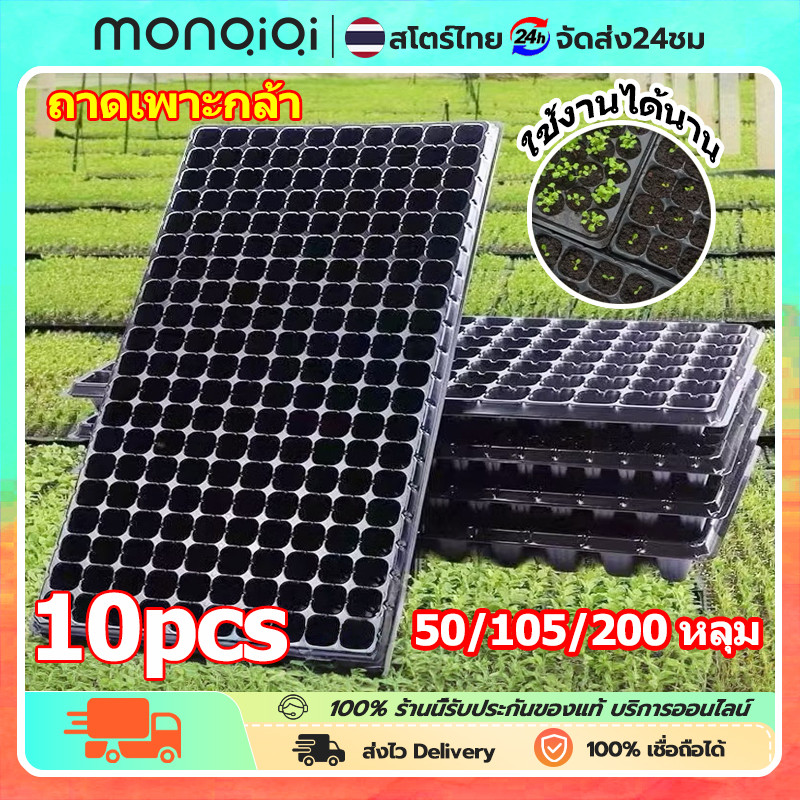 ถาดเพาะชำ ถาดเพาะกล้า ถาดเพาะต้นกล้า PET ถาดเพาะเมล็ด 50/105/200 หลุม ถาดพลาสติก หนามาก clearance