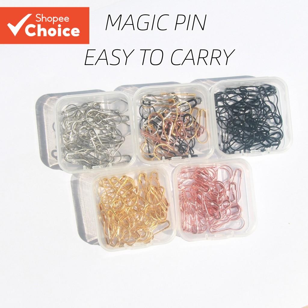 อุปกรณ์ DIY 25 ชิ้น Magic เข็มกลัดผ้าคลุมไหล่ Pins คอนเทนเนอร์อุปกรณ์เสริมมีสไตล์สําหรับแฟชั่นและหัตถกรรม