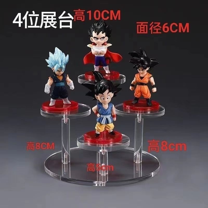 [Hot Sale]Plush Doll Display Stand Acrylic Round Staircase Storage Rack Anime Exhibition Stand Doll 