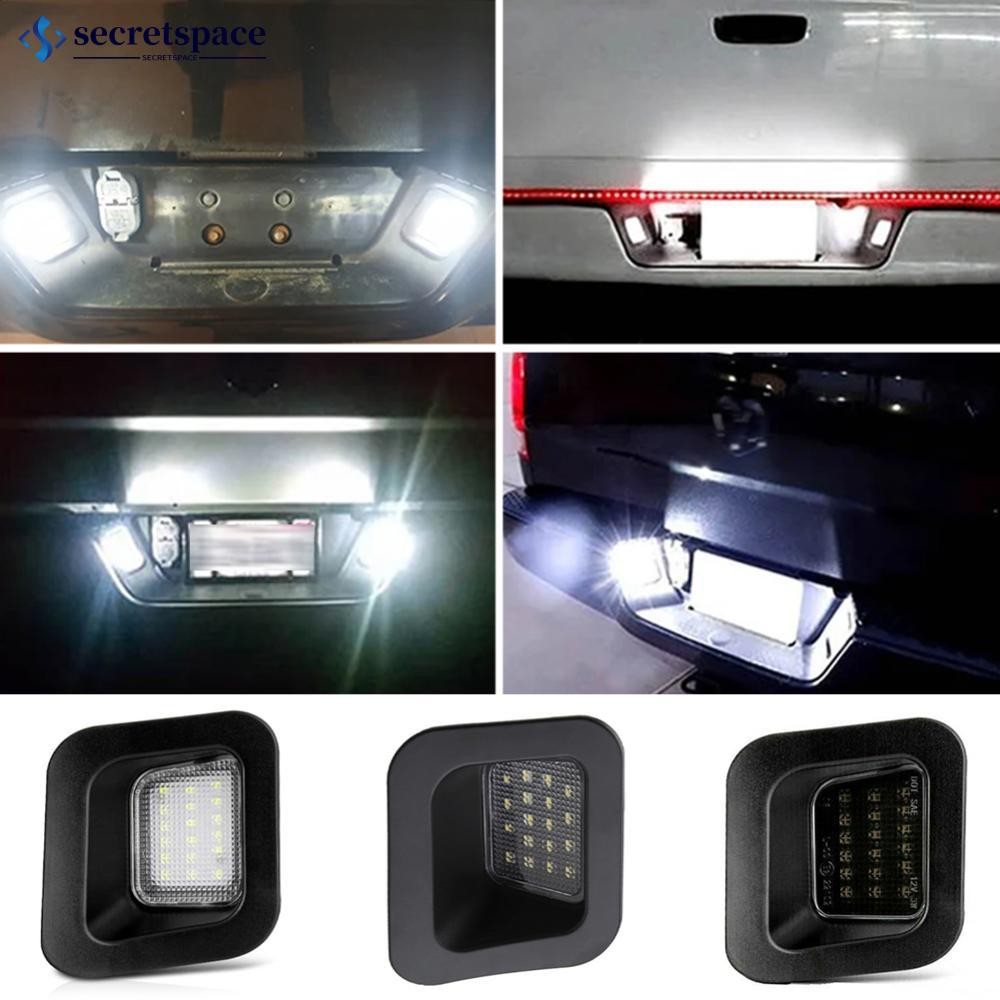 SECRETSPACE รถ LED จํานวนแผ่นโคมไฟป้ายทะเบียนสีขาวสําหรับ Dodge RAM 1500 2500 3500 3rd & 4th Gen 200
