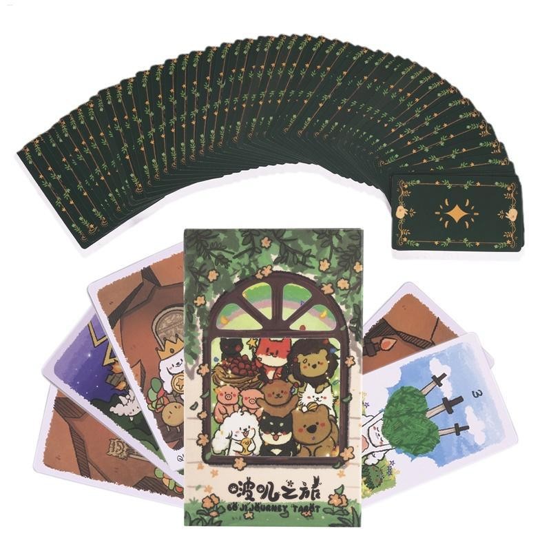 Boji Journey Tarot Party ไพ่ทาโรต์ครอบครัว Night ไพ่ทาโรต์เกม Easy-to-learn การเชื่อมต่ออารมณ์ของเล่