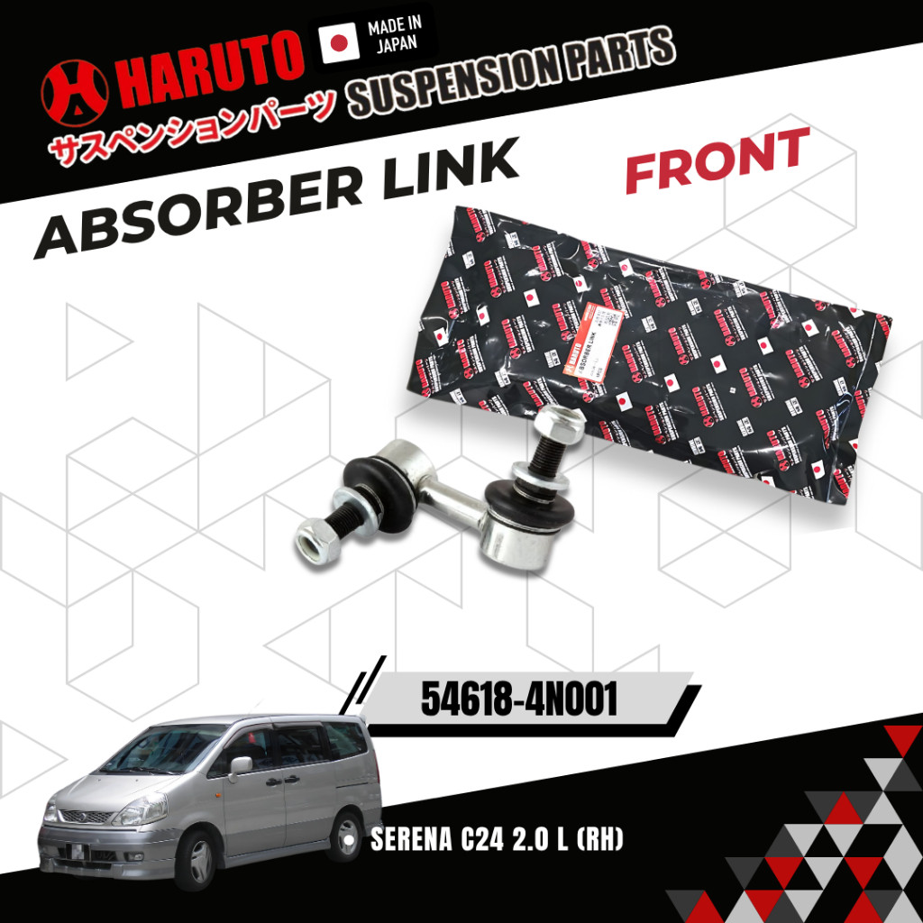 HARUTO ABSORBER STABILIZER LINK FRONT NISSAN SERENA C24 2.0 L (54618-4N001) (54668-4N001)