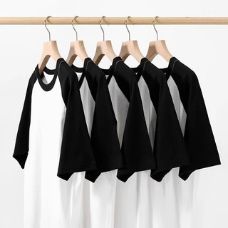 【พร้อมส่ง】ราคาส่ง เสื้อยืดคอกลม สีพื้น เนื้อผ้านุ่มสบาย ใส่ได้ทั้งชายและหญิง เสื้อยืดคอกลม หลายสี