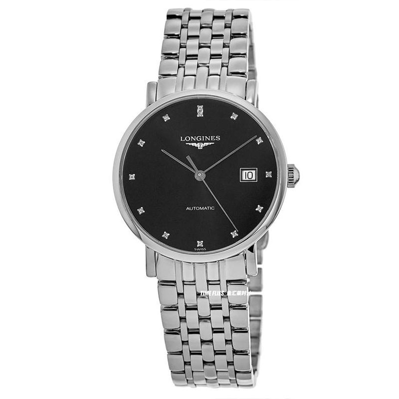 Lon 3gines Watch Making นาฬิกาผู้ชาย Boya แบบดั้งเดิม L4910.4.57.6 นาฬิกากลไกอัตโนมัติ Diamond-studd