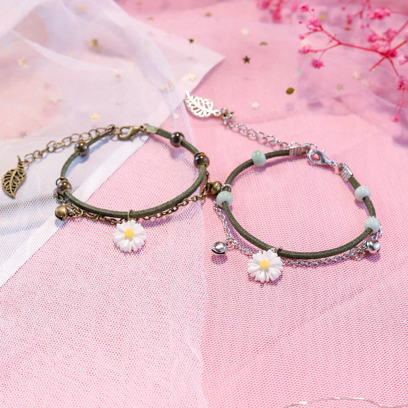 กำไล ดอกเดซี่   สร้อยข้อมือผู้หญิง  มี2สี