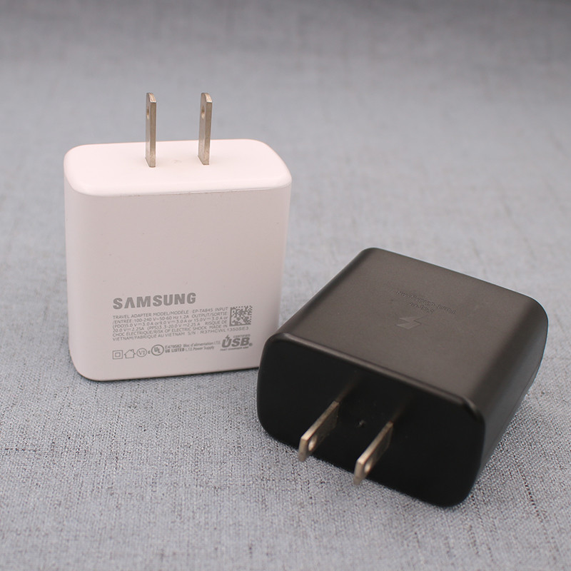 Samsung Charger 45W Super US CERTIFIED USB-C Wall Adapter สําหรับ Galaxy S25 S23 S24 S22 S20 Note20 