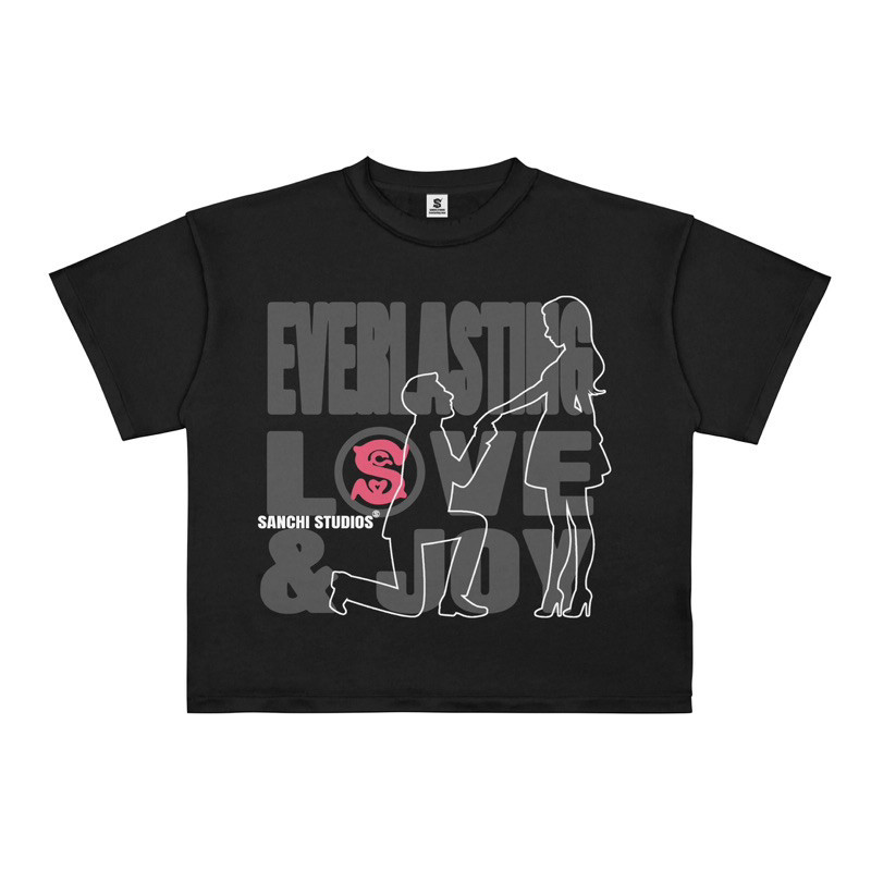 เสื้อยืด NANA BOXY SHOP | เสื้อยืด BOXY OVERSIZE - LOVE & JOY