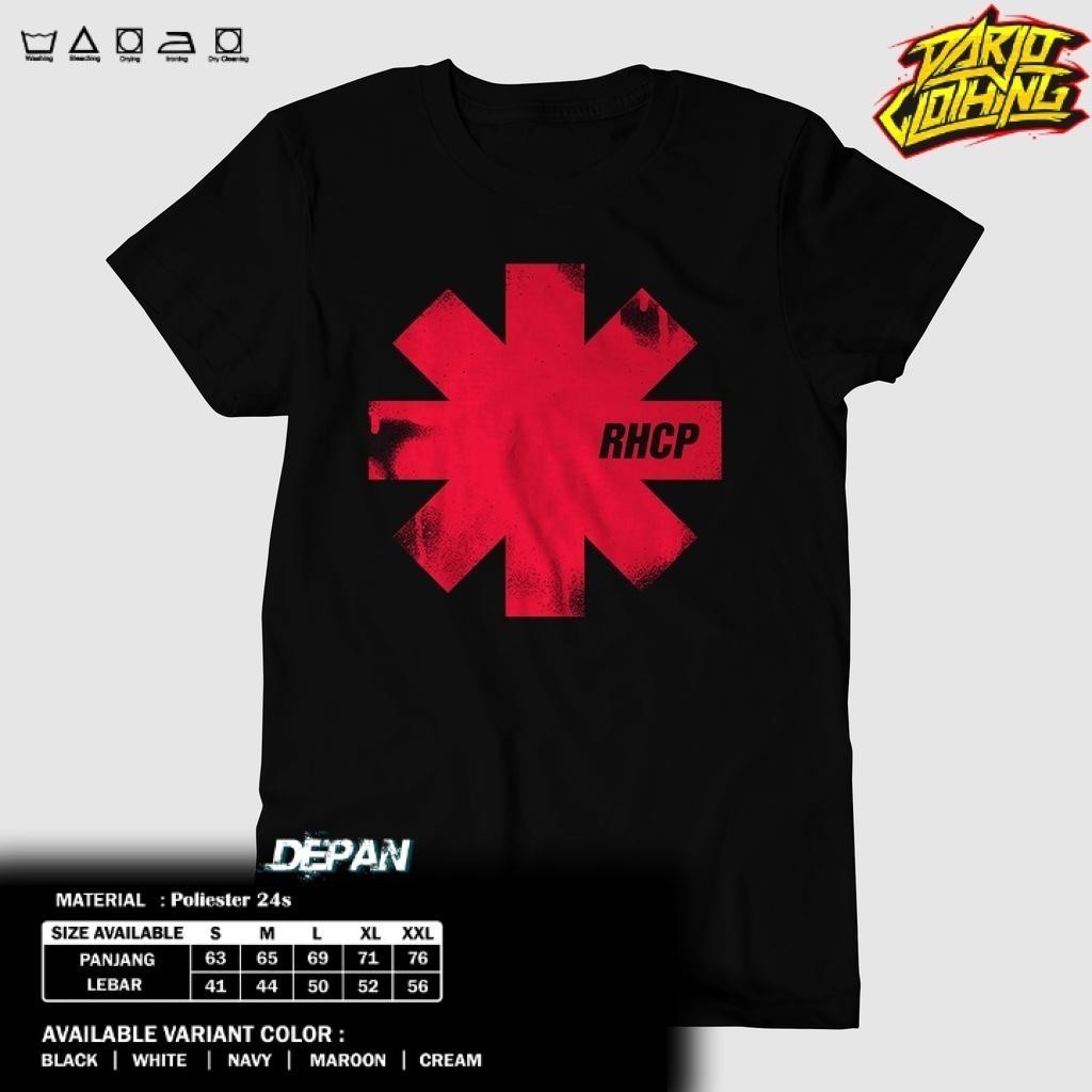 DarjoClothing T-Shirt - เสื้อยืด RHCP - เสื้อผ้า RHCP - ROCK METAL MUSIC CLOTHES
