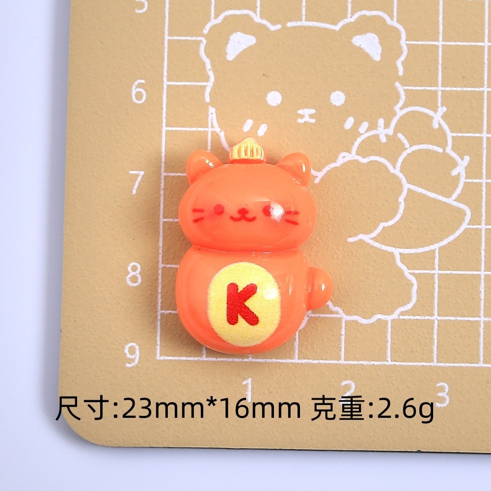 การ์ตูนลูกแมวขนมปังลูกอมของเล่นน่ารักแฮนด์เมดครีมกาวเรซิ่นแกดเจ็ตหลุมรองเท้าหัวเข็มขัดเครื่องประดับวัสดุ - รูปที่ 5