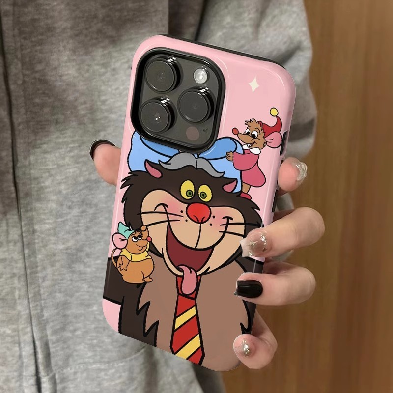 เคสโทรศัพท์ Lucifer Cat 2-in-1 เข้ากันได้กับ iPhone 15 Pro Max, Apple 16 14 Plus 11/12/13 Pro Max, เคสป้องกันกันกระแทกใหม่