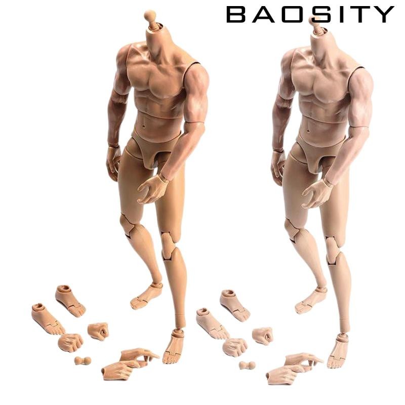 [Baosity] 1/6 Male Naked Body Toy ไหล่แคบได้พร้อมหุ่นแอคชั่นคอ