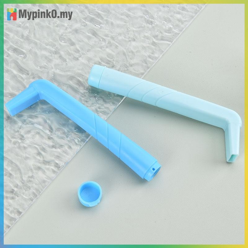 Mypink Anti Hiccup Artifact Hiccup หยุดหลอดรูปตัว L เด็กและผู้ใหญ่นํากลับมาใช้ใหม่ของฉัน