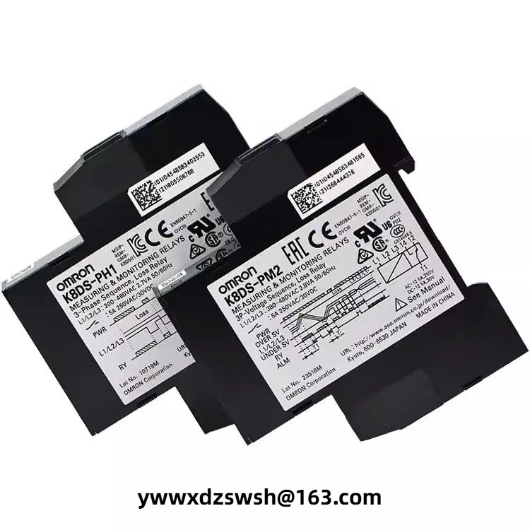 OMRON รีเลย์ลําดับสามPhase K8DS-PH1 K8DS-PM2 K8AK-PM2 PA2 001 PH1 LS1 K8AK-PH1/PA2/PM2/K8DS-PH1/PM2/