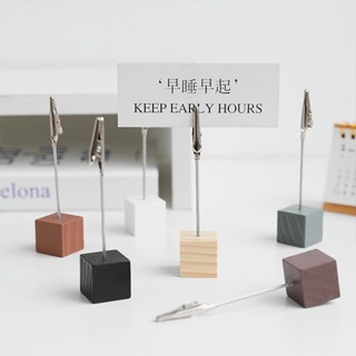 A00136 ‌ที่คีบกระดาษไม้รูปสี่เหลี่ยมสไตล์วินเทจ‌ ที่หนีบรูปภ…