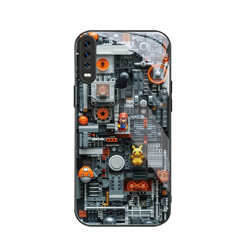 สําหรับ Vivo Y17& Vivo Y3& Vivo Y3s , บล็อกตัวต่อ, บุคลิกภาพอินเทรนด์, เคสป้องกันโทรศัพท์ป้องกันการต