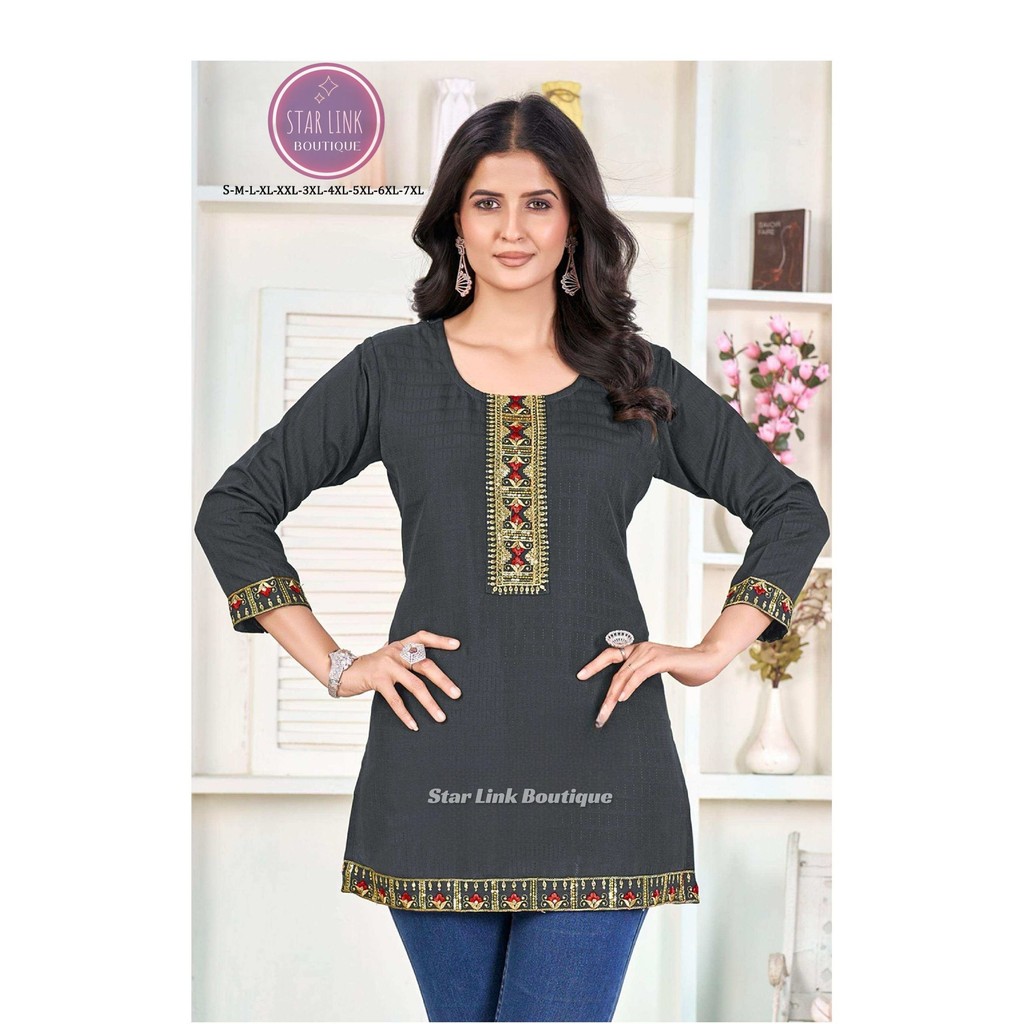 SHORT KURTI RAYON SILK MULTI งานเสริมความรู้