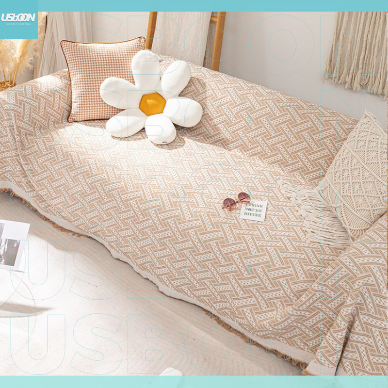 พร้อมส่ง ผ้าคลุมโซฟา เนื้อนุ่ม สไตล์นอร์ดิก ผ้าคลุมฟอร์นิเจอร์ ผ้าห่ม ใช้งานได้หลากหลาย