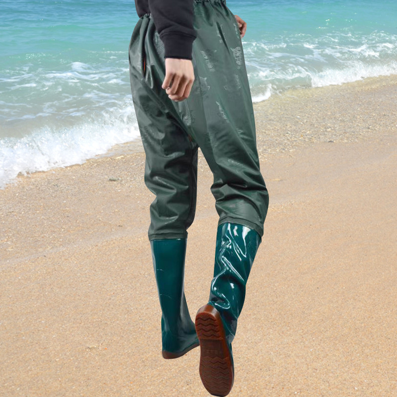 รองเท้าบูทยาวน้ำอ่อนชาย-หญิง  กางเกงกันน้ำครึ่งตัวเกษตรกรรม สำหรับปักดำนา ตกปลา และลุยน้ำลึก - รูปที่ 5