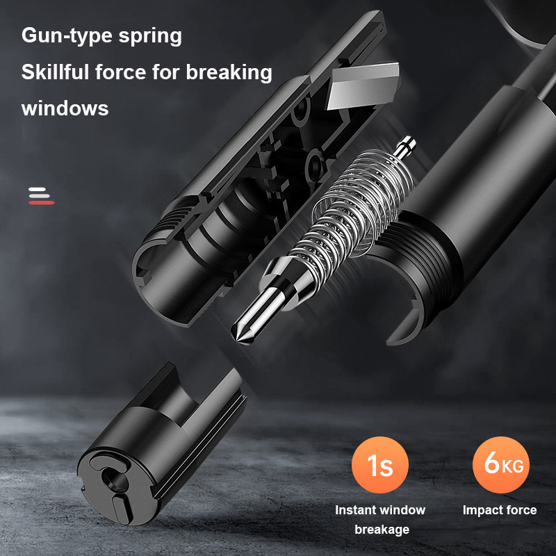 ทุบกระจกรถยนต์ ที่ตัดสายเข็มขัดนิรภัย ค้อนทุบกระจก Window Glass Breaker Seat Belt Cut - รูปที่ 4