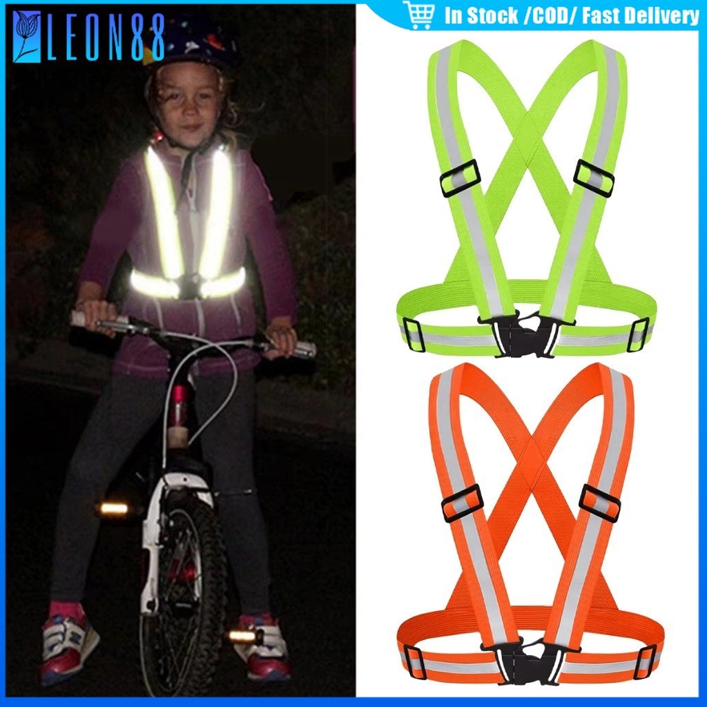 ของมาใหม่！เสื้อกั๊กสะท้อนแสงVest สายรัดยืดหยุ่นได้ เสื้อ safetyจราจรเพื่อความปลอดภัย