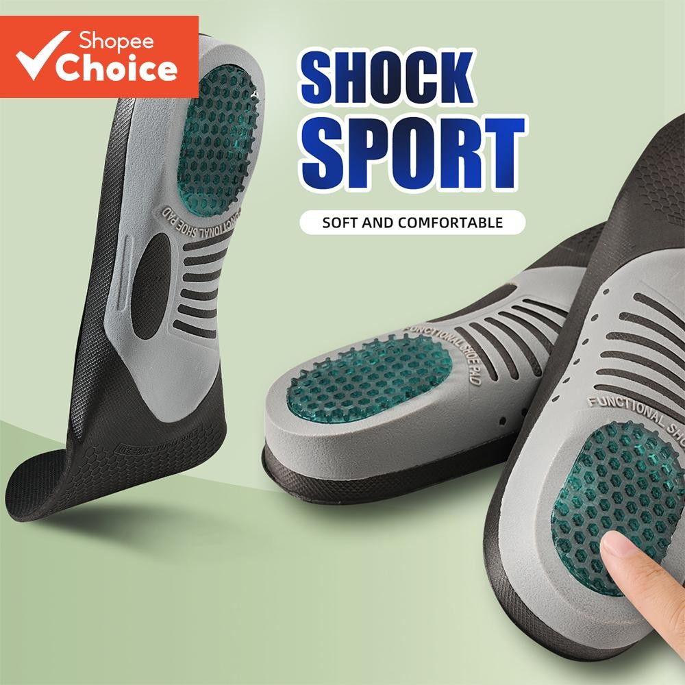 1 คู่ Arch Support Insoles เบาะส้นซิลิโคนยืดหยุ่นเหมาะสําหรับกีฬาและวิ่ง