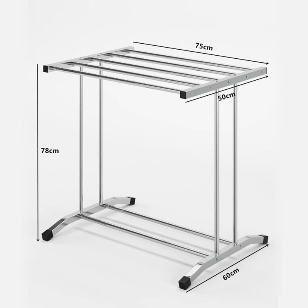 ราวตากผ้าเช็ดตัว 5ช่อง ราวแขวน ประกอบง่าย กันนำ้ สำหรับคอนโด รางตากแข็งแรง clothes drying rack ราวแขวนเสื้อ