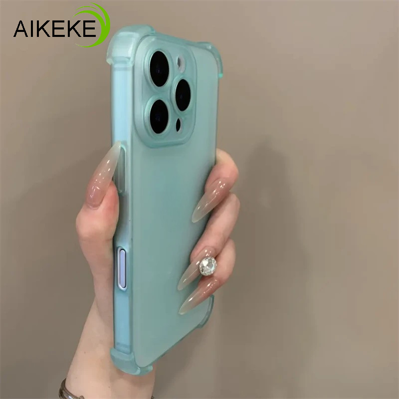 Ice Mist เคสโทรศัพท์สําหรับ OPPO ค้นหา X8S X8 X7 Ultra Pro Plus X3 Reno 8T 6 Lite 5 Pro A1 Pro 5G 4G Matte ฝาหลังน่ารักหรูหราธุรกิจ Simple Soft AirBag กันกระแทกปลอก