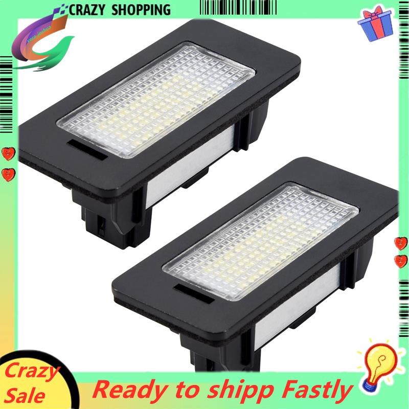 คู่ข้อผิดพลาดฟรี 24 3528 LED โคมไฟป้ายทะเบียนสําหรับ E39 E60 E61 E90 5 Series