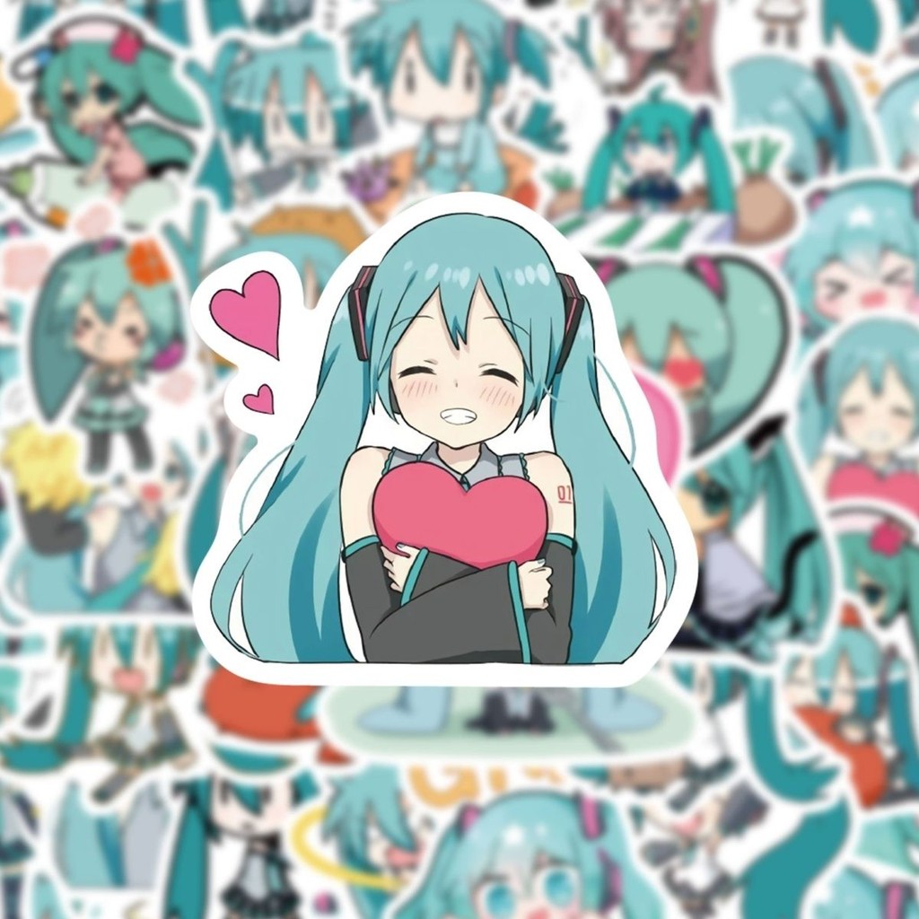 65 แผ่น!! สติ๊กเกอร์ Hatsune Miku สําหรับเคสโทรศัพท์ดื่มแว่นตาแล็ปท็อป FJTPD5827 250529 - รูปที่ 2