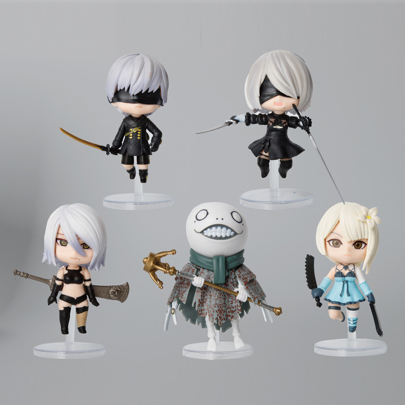 5 ชิ้น/เซ็ต NieR: ฟิกเกอร์ Automata 2b 9s