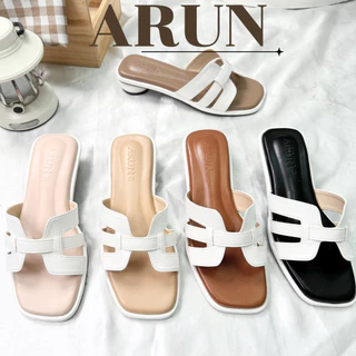 รองเท้าแฟชั่นแบรนด์ ARUN รุ่น AR2033 สไตล์หรู พื้นนิ่ม หนังนิ่ม