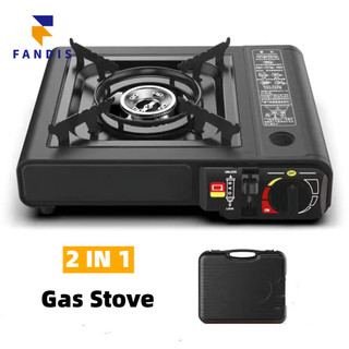 Fandis Single/Double Use Butane Gas Stove Portable LPG Burner | Camping Picnic Safe Cooktop