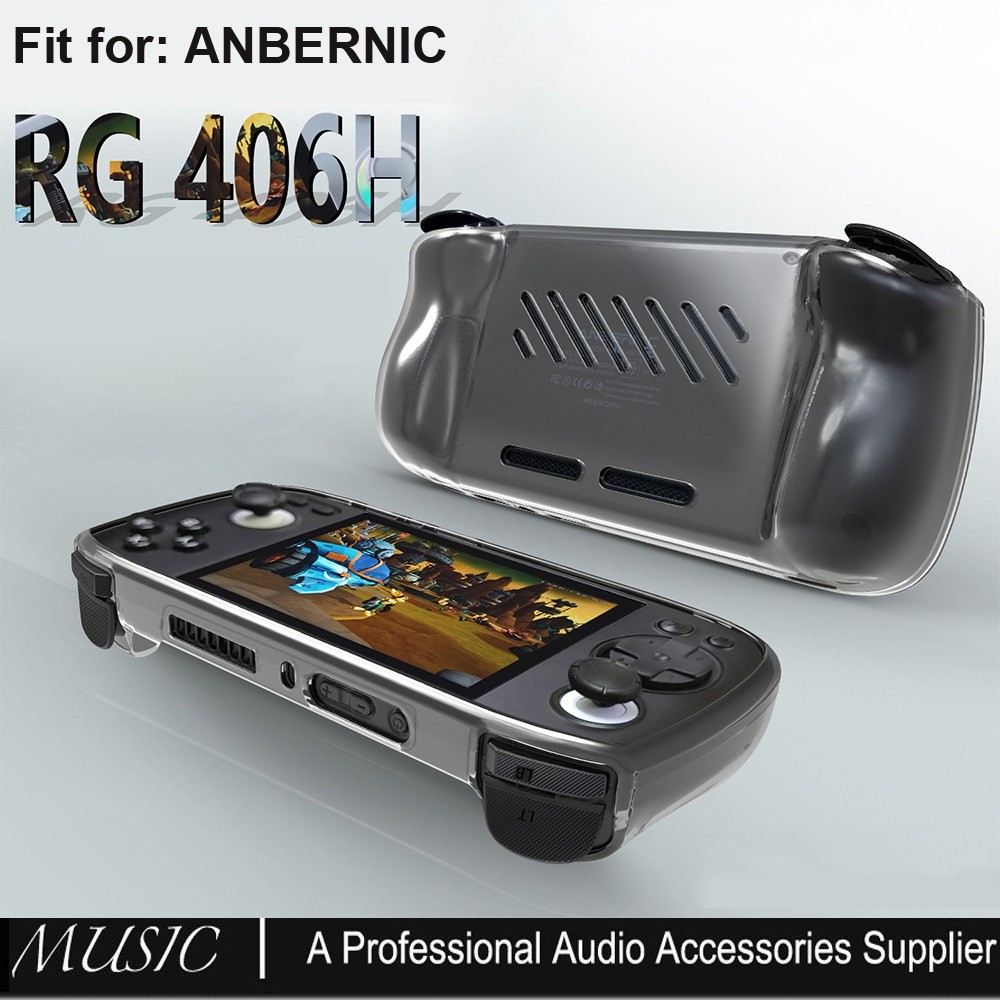ป้องกันสําหรับ Anbernic RG 406H, TPU Cooling โปร่งใส Anti-Drop สําหรับ Anbernic RG406H Consol ซิลิโค
