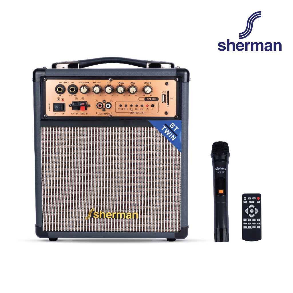 Sherman ลำโพงช่วยสอน รุ่น APS-108 ลำโพงกระจายเสียง