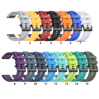 22 มม.26 มม.Quick Fit สายรัดข้อมือซิลิโคนสําหรับ Garmin Fenix 8 7 6 5 Fenix 7X 6X 5X Forerunner 965 935 945 745 Quatix 5 Descent mk1 mk2