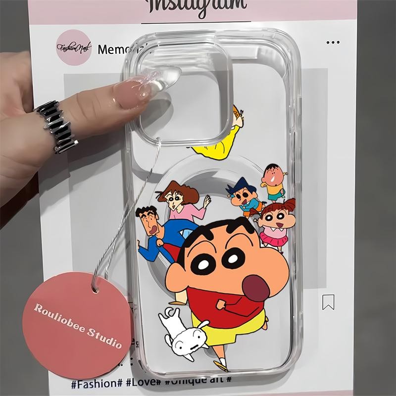 สําหรับ Iphone 11 12 13 14 15 16PRO MAX 11Pro 13Pro 手机壳 11 12 13 14 15 16Plus น่ารักการ์ตูนโปร่งใสเป