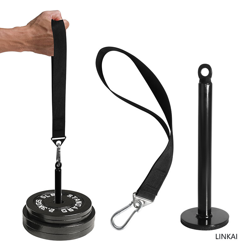 1 Pc ฟิตเนสแขนมวยปล้ําการฝึกอบรมสายเข็มขัด Forearm Exerciser Strengthener Power Trainer สําหรับสายเครื่องและน้ําหนักฟรี