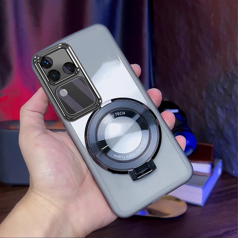 สําหรับ VIVO V30 PRO 5G 2024 VIVO V30 V30E 5G V40E V40 PRO 5G CD ขาตั้งเลนส์โทรศัพท์ป้องกันไฟฟ้าหรูหรากันกระแทกออกแบบใหม่เคสโทรศัพท์
