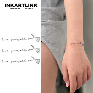 Inkartlink Love Yourself สติ๊กเกอร์รอยสักชั่วคราวของพระภาษาอ…