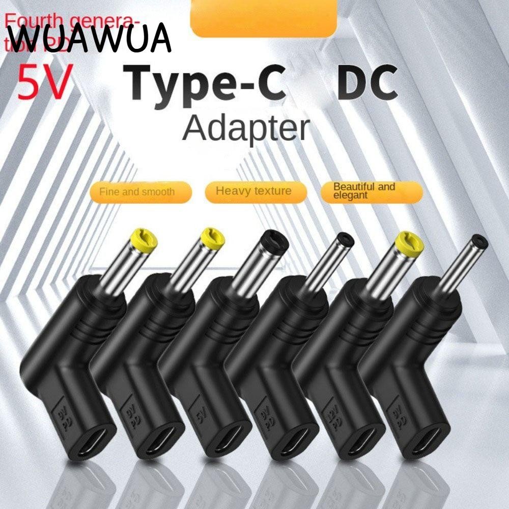 WUAWUA USB C PD to DC Power Connector, 5V 9V 12V Universal Type C to DC Jack Plug, Type-C PD Convert