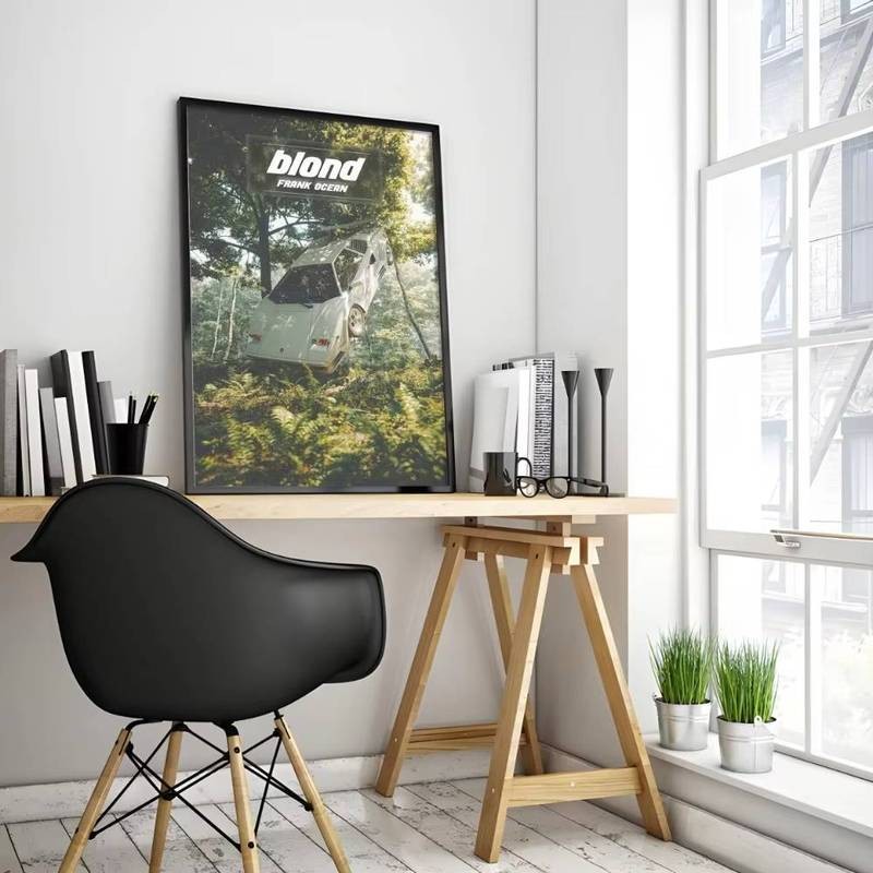 Frank Ocean Blond อัลบั้มพิมพ์และโปสเตอร์ Vintage Pop Music ผ้าใบ Wall Art Frameless ตกแต่งสําหรับห้องนั่งเล่นห้องนอนและพัดลมคอลเลกชัน - รูปที่ 4