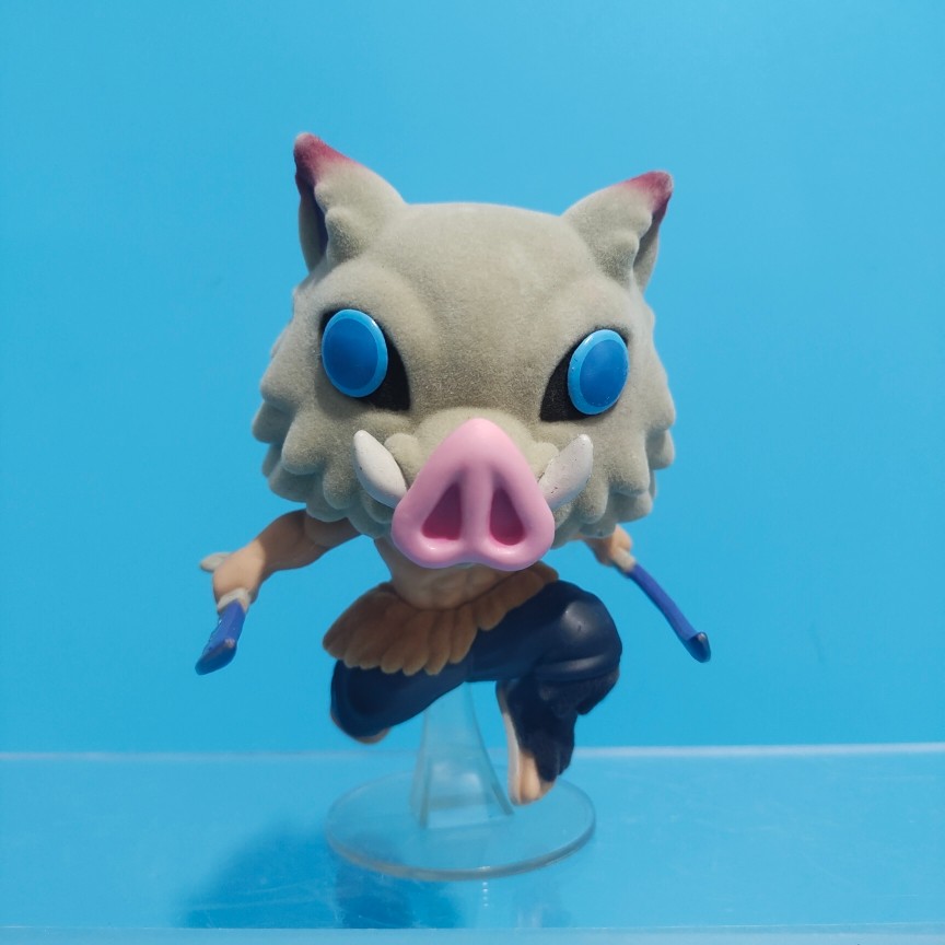 Funko Demon Slayer Flocking Limited Edition Pig Face Inosuke ตุ๊กตาสํานักงานของขวัญสร้างสรรค์คอลเลกช
