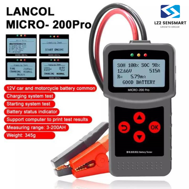 ส่งในไทย เครื่องวิเคราะห์แบตเตอรี่ Lancol รุ่น Micro200 Pro - Digital Battery Tester