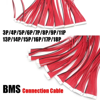 4P-18P BMS Balance Cable 2.0 มม.2.54 มม.แบตเตอรี่ลิเธียมป้องกันการเชื่อมต่อลวด PIN 4S ~ 17S 4P 5P 7P 8P 9P 11P 14P 15P 17P