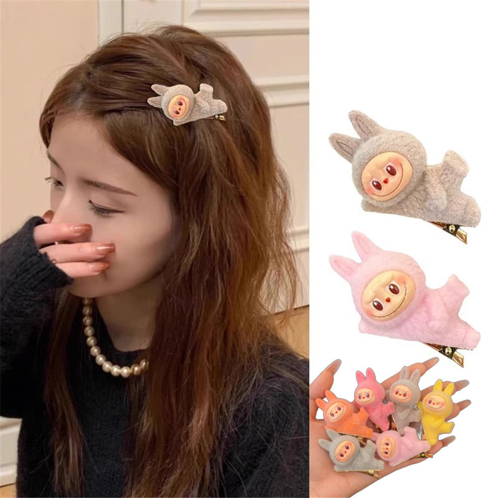กิ๊บติดผมตุ๊กตาจุดการ์ตูนน่ารัก โดปามีน สามมิติ สำหรับโยคะและแอ็คชั่นคลิป หน้าม้าด้านข้าง เครื่องประดับผมปากเป็ด
