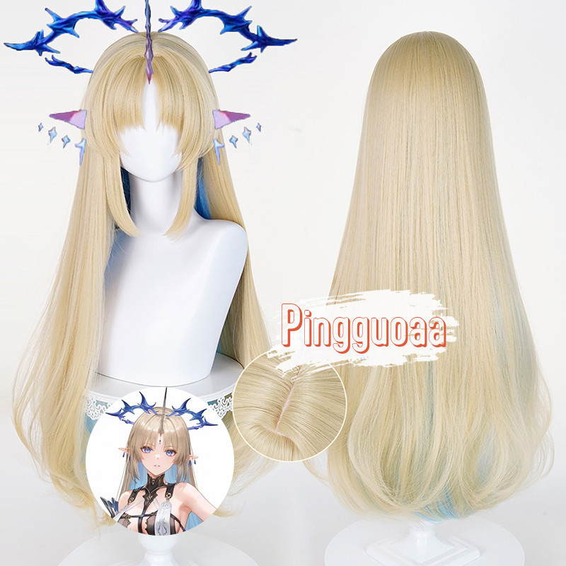 【Manmei】Wuthering Waves Fleurdelys Cosplay Wig 90cm Long Heat-Resistant Synthetic Hair