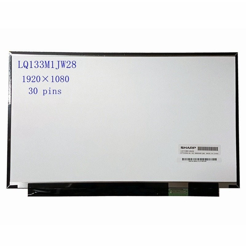 สำหรับแล็ปท็อปจอแสดงผล 13.3" LQ133M1JW28 72% NTSC FHD 1920*1080 30pins LED LCD
