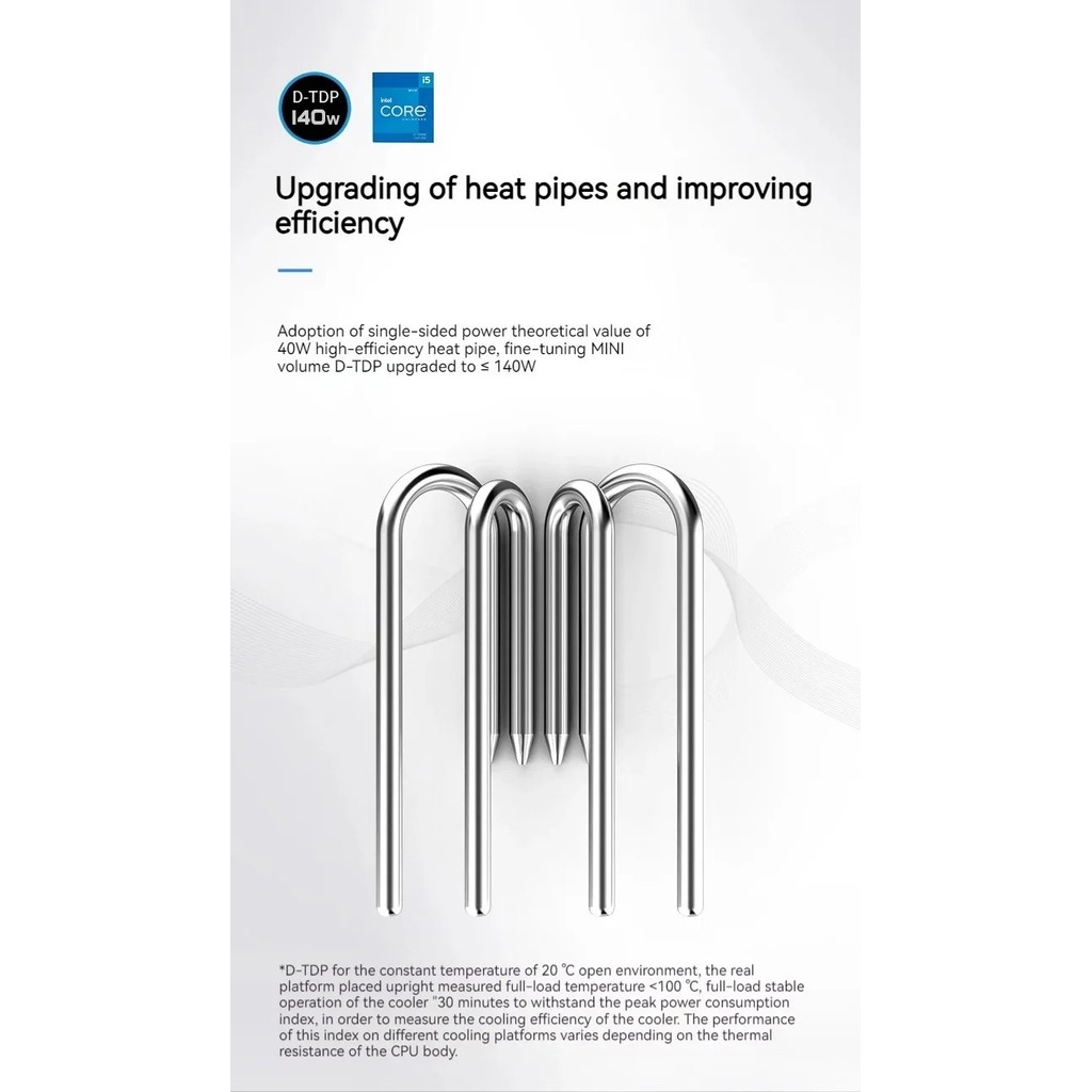 Jonsbo HP400S โปรไฟล์ความดัน CPU Cooler 4 ท่อความร้อนลงหม้อน้ําความดันเงียบ 90 มม.4Pin PWM พัดลม ITX ขนาดเล็กกรณี Itx Cooler - รูปที่ 6