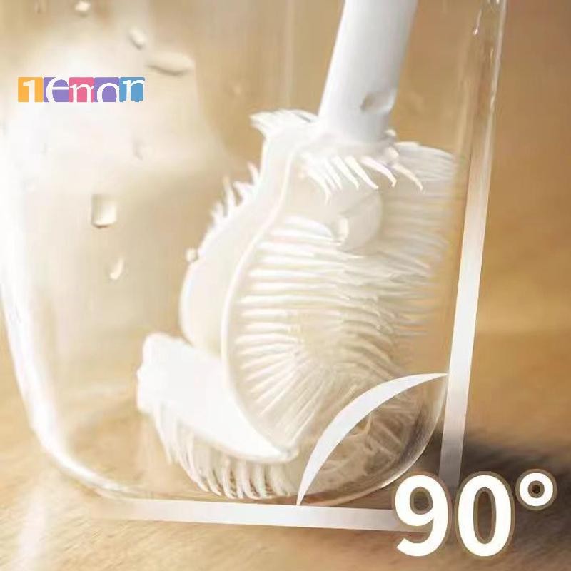 [มะนาว] ซิลิโคนแปรงถ้วยขัดแก้วทําความสะอาดครัวเครื่องมือทําความสะอาดด้ามยาวเครื่องดื่มแก้วไวน์ขวดแก้วแปรงทําความสะอาดถ้วยใหม่ ราคา ถูกที่สุด ดีลบีเคเค