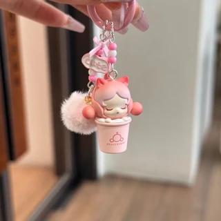 ของแท้ POPBEAN SP ฤดูใบไม้ร่วงฤดูหนาว Fur Ball จี้โซ่โทรศัพท์มือถือน่ารักของขวัญกระเป๋าจี้